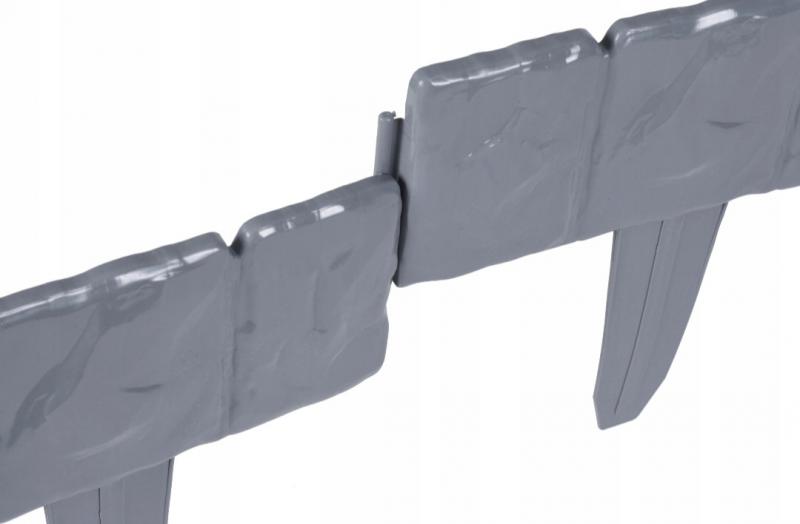 Palisada ogrodowa wysoka obrzeże border szary 2,4m płotek GeoBorder